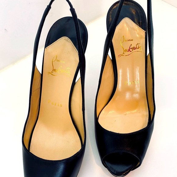Christian Louboutin Very Prive 120 KID Peeptoe - Picture 1 of 9